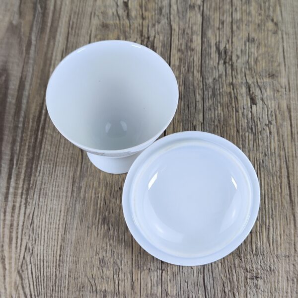 Rosenthal Studio Linie: Form 2000 Bunte Blatter Suikerpot met Deksel