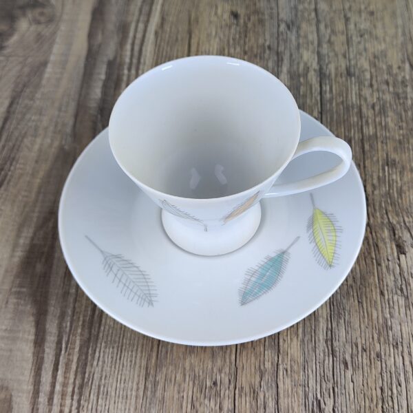 Rosenthal Studio Linie: Form 2000 Bunte Blatter Koffiekop & Schotel