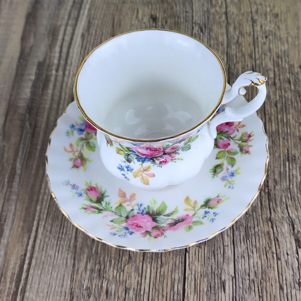 Royal Albert Moss Rose Dameskop & Schotel