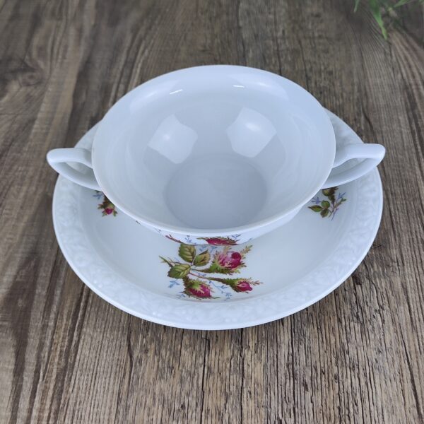 Rosenthal Maria Moosrose Kontinental Soepkom met schotel II