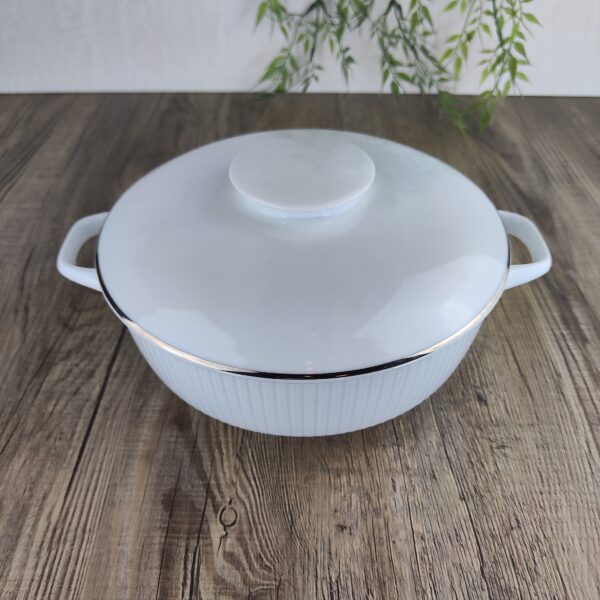 Rosenthal Studio Linie: Modulation Platinband Dekschaal met Deksel