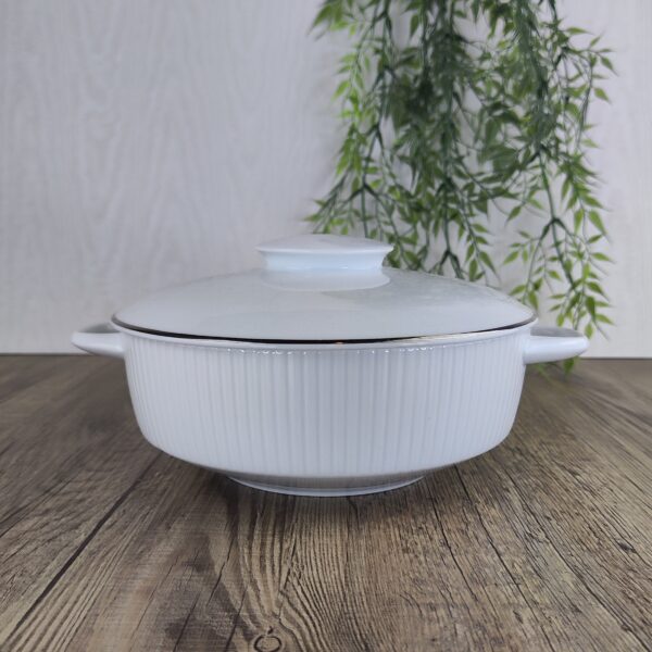 Rosenthal Studio Linie: Modulation Platinband Dekschaal met Deksel