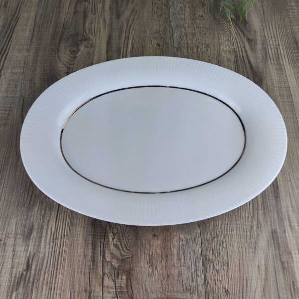 Rosenthal Studio Linie: Modulation Platinband Serveerschaal groot