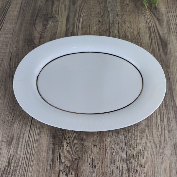 Rosenthal Studio Linie: Modulation Platinband Serveerschaal middel