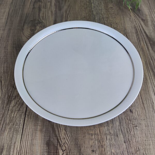 Rosenthal Studio Linie: Modulation Platinband Taartbord / Serveerschaal rond