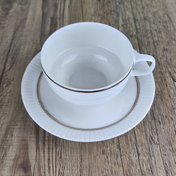 Rosenthal Studio Linie: Modulation Platinband Theekop met Schotel