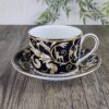 Wedgwood Cornucopia Theekop en Schotel Imperial Blue