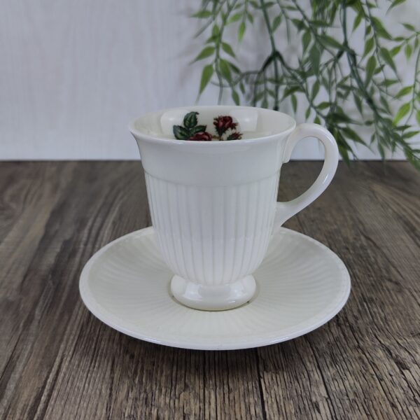 Wedgwood Moss Rose Koffiekop & schotel 1