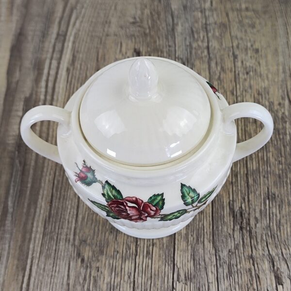 Wedgwood Moss Rose Suikerpot met deksel 2