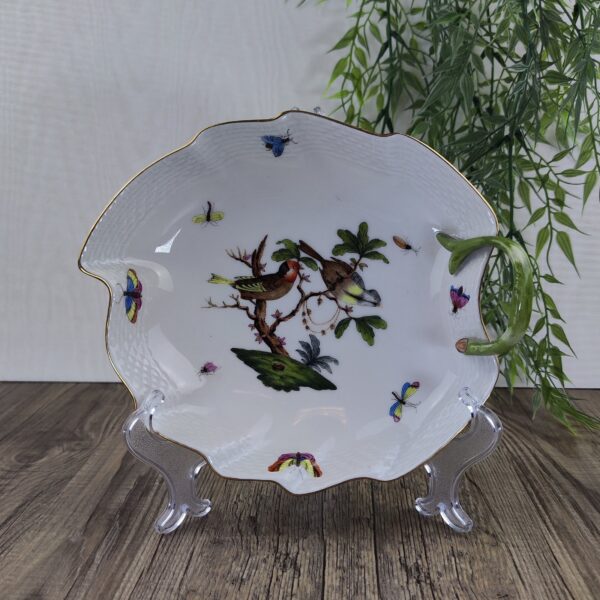 Herend Rothschild Bird 7752 Bonbonniere Bladvorm Type 1 1