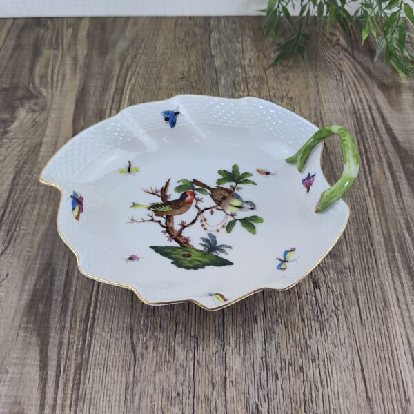 Herend Rothschild Bird 7752 Bonbonniere Bladvorm Type 1 3