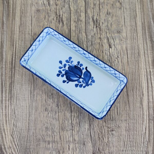 Royal Copenhagen Aluminia Tranquebar 2193 Rechthoekig Schaaltje Olijf Zuur 3