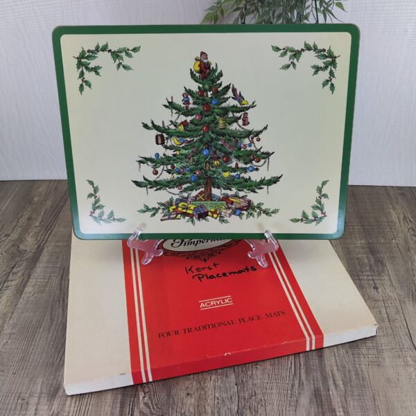 Spode Christmas Tree Pimpernel Placemats Acrylic set van 4
