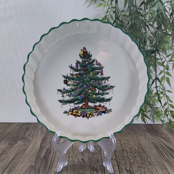 Spode Christmas Tree Taartvorm Quiche Ovenschaal 1