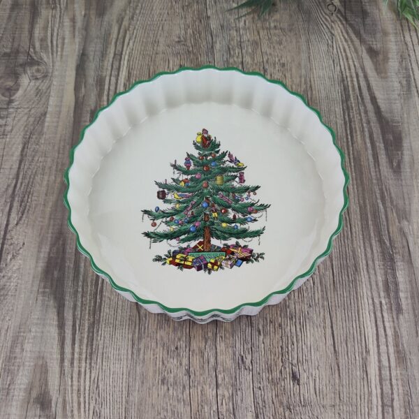 Spode Christmas Tree Taartvorm Quiche Ovenschaal 3