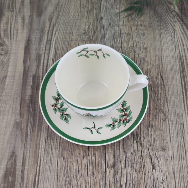 Spode Christmas Tree Theekop en Schotel 2