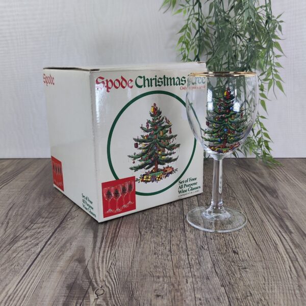 Spode Christmas Tree Wijnglazen set van 4 3
