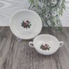 Wedgwood Moss Rose Soepkom met schotel 3