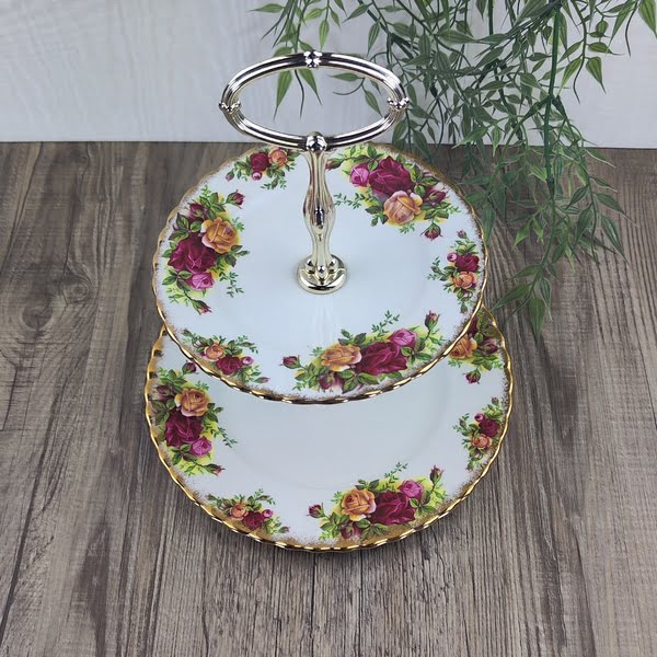 Royal Albert Old Country Roses Etagère 2 laags 2