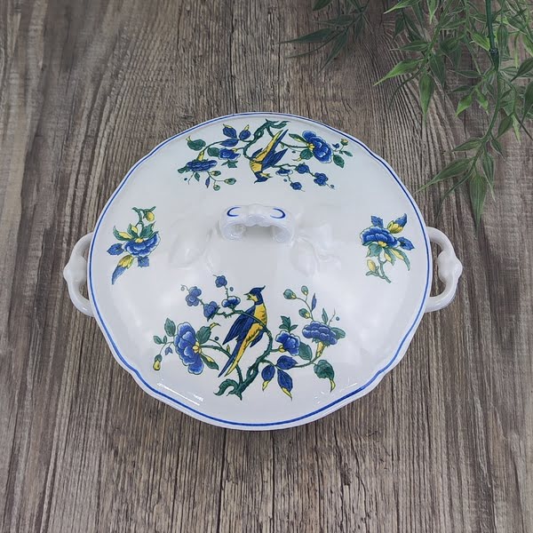 Villeroy & Boch Phoenix Blau Terrine Dekschaal met Deksel klein 2