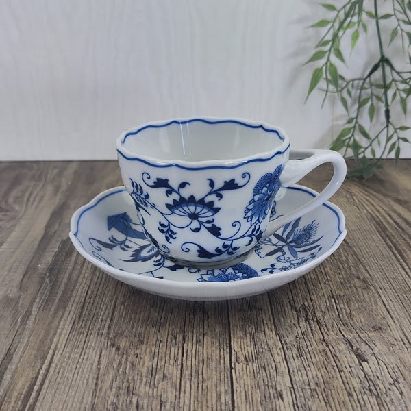 Blue Danube Zwiebelmuster Theekop en Schotel Ø 9,5cm 1