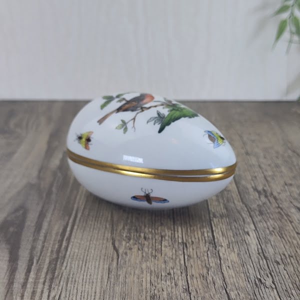 Herend Rothschild Bird Bonbonniere Eivorm 6052RO 3