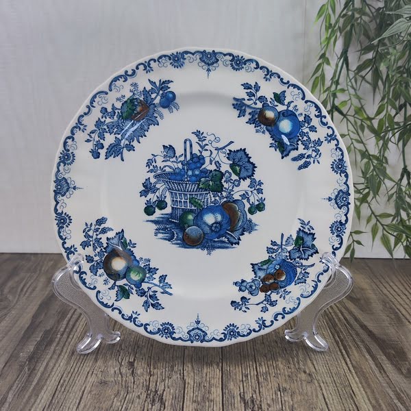 Mason’s Fruit Basket Blue Fruit- Gebaksbord 1