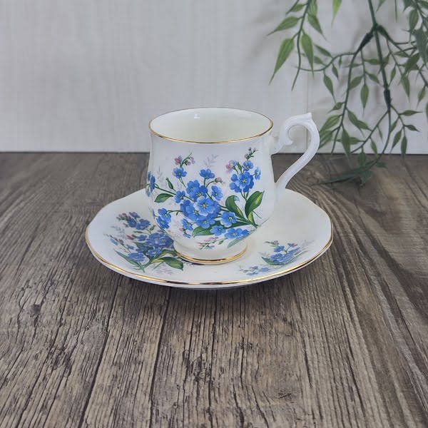 Royal Albert Forget Me Not Kop en Schotel 1
