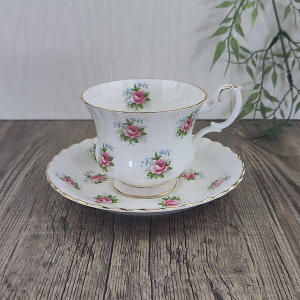 Royal Albert Forget Me Not Rose Herenkop & schotel 1