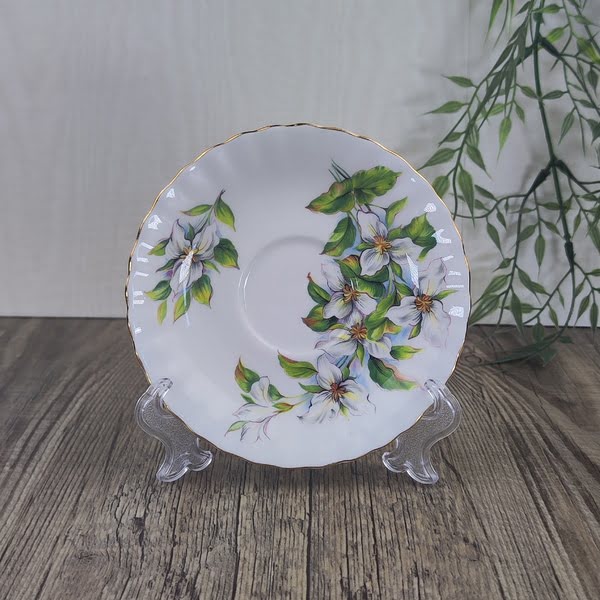 Royal Albert White Trillium Schotel voor Dameskop