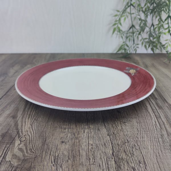 Wedgwood Sarah’s Garden Dinerbord 27cm Dennenappel Rood 2