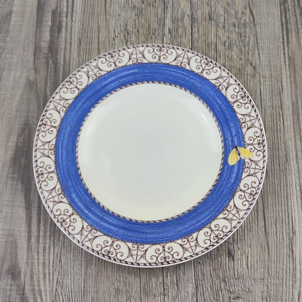 Wedgwood Sarah’s Garden Gebaksbordje Vlinder Blauw 3