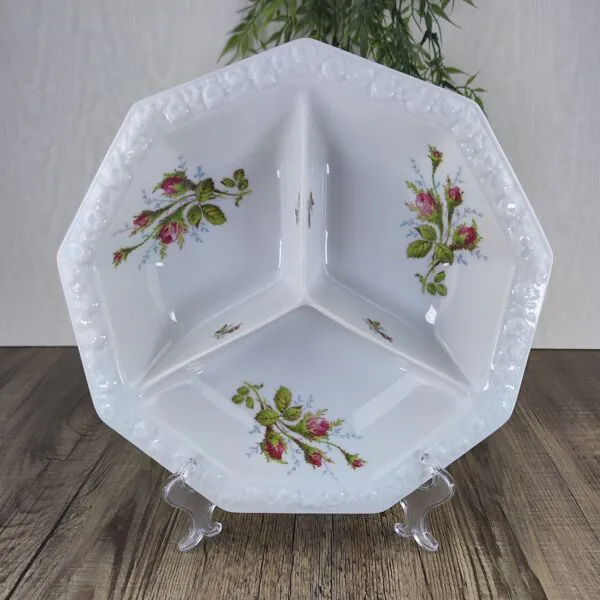 Rosenthal Maria Moosrose Kontinental Drievaksschaal