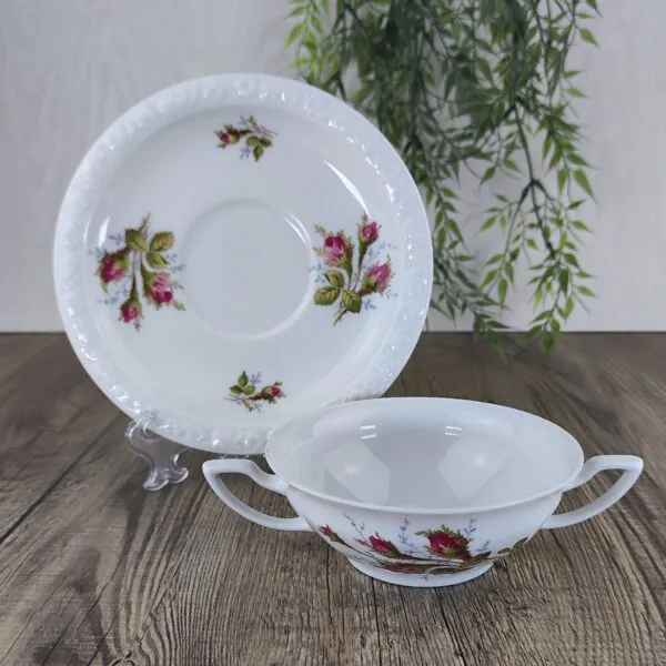 1739725047418 Rosenthal Maria Moosrose Kontinental Soepkom met schotel II