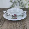 Rosenthal Maria Moosrose Kontinental Soepkom met schotel II Rosenthal Maria Moosrose Kontinental Soepkom met schotel II