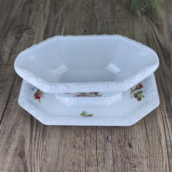 Rosenthal Maria Moosrose Kontinental Saus- / Juskom vaste Schotel
