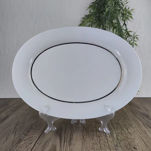 Rosenthal Studio Linie: Modulation Platinband Serveerschaal middel Rosenthal Studio Linie: Modulation Platinband Serveerschaal middel