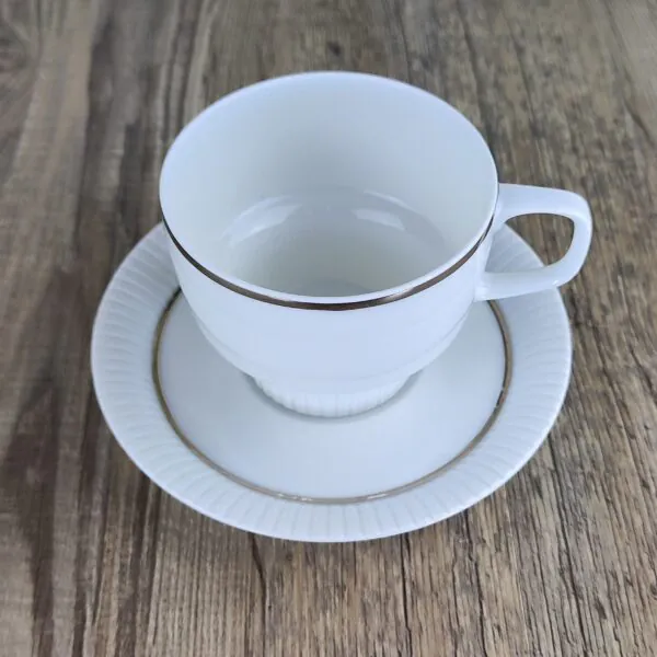 Rosenthal Studio Linie: Modulation Platinband Koffiekop met Schotel