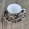 Wedgwood Cornucopia Theekop en Schotel Imperial Blue