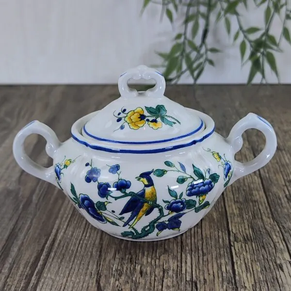 Villeroy & Boch Phoenix Blau Suikerpot met Deksel 1 Villeroy & Boch Phoenix Blau Suikerpot met Deksel 1