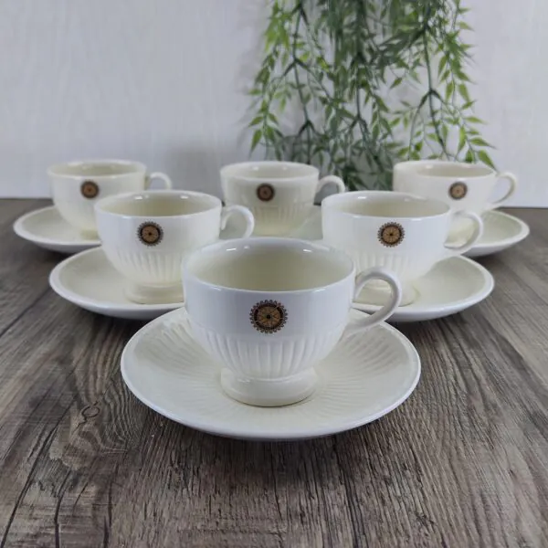 Wedgwood Edme 6x Theekop & Schotel Rotary International LE 200 sets 1
