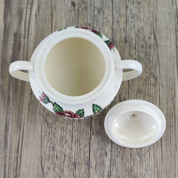 Wedgwood Moss Rose Suikerpot met deksel 3 Wedgwood Moss Rose Suikerpot met deksel 3