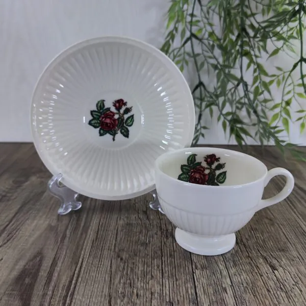 Wedgwood Moss Rose Theekop & Schotel 3 Wedgwood Moss Rose Theekop & Schotel 3