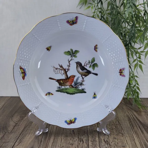 Herend Rothschild Bird 503 Diep Bord 1 Herend Rothschild Bird 503 Diep Bord 1