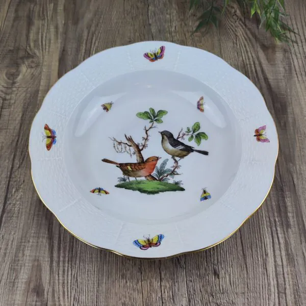 Herend Rothschild Bird 503 Diep Bord 3 Herend Rothschild Bird 503 Diep Bord 3
