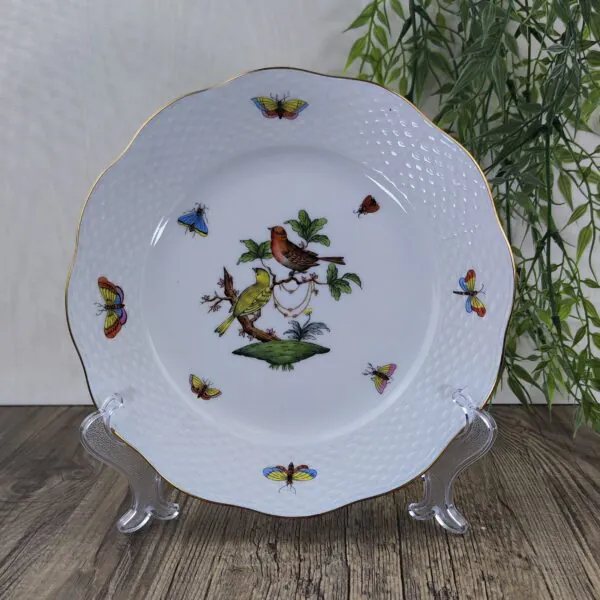 Herend Rothschild Bird 519 Fruit- Dessertbord 1 Herend Rothschild Bird 519 Fruit- Dessertbord 1