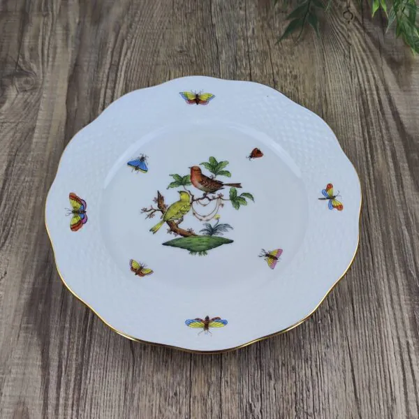 Herend Rothschild Bird 519 Fruit- Dessertbord 3 Herend Rothschild Bird 519 Fruit- Dessertbord 3