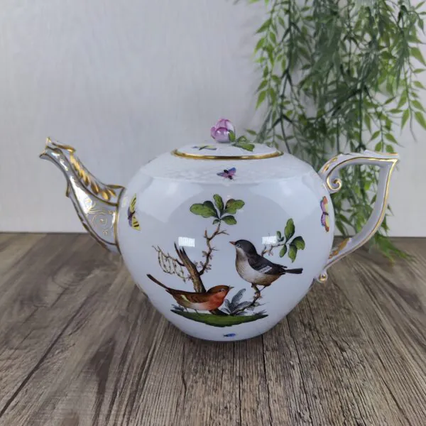 Herend Rothschild Bird 606 Theepot 1 Herend Rothschild Bird 606 Theepot 1