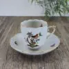 Herend Rothschild Bird 711 Mokka Espresso Kop en Schotel 1