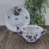 Herend Rothschild Bird 750 Soepkom met Schotel 3